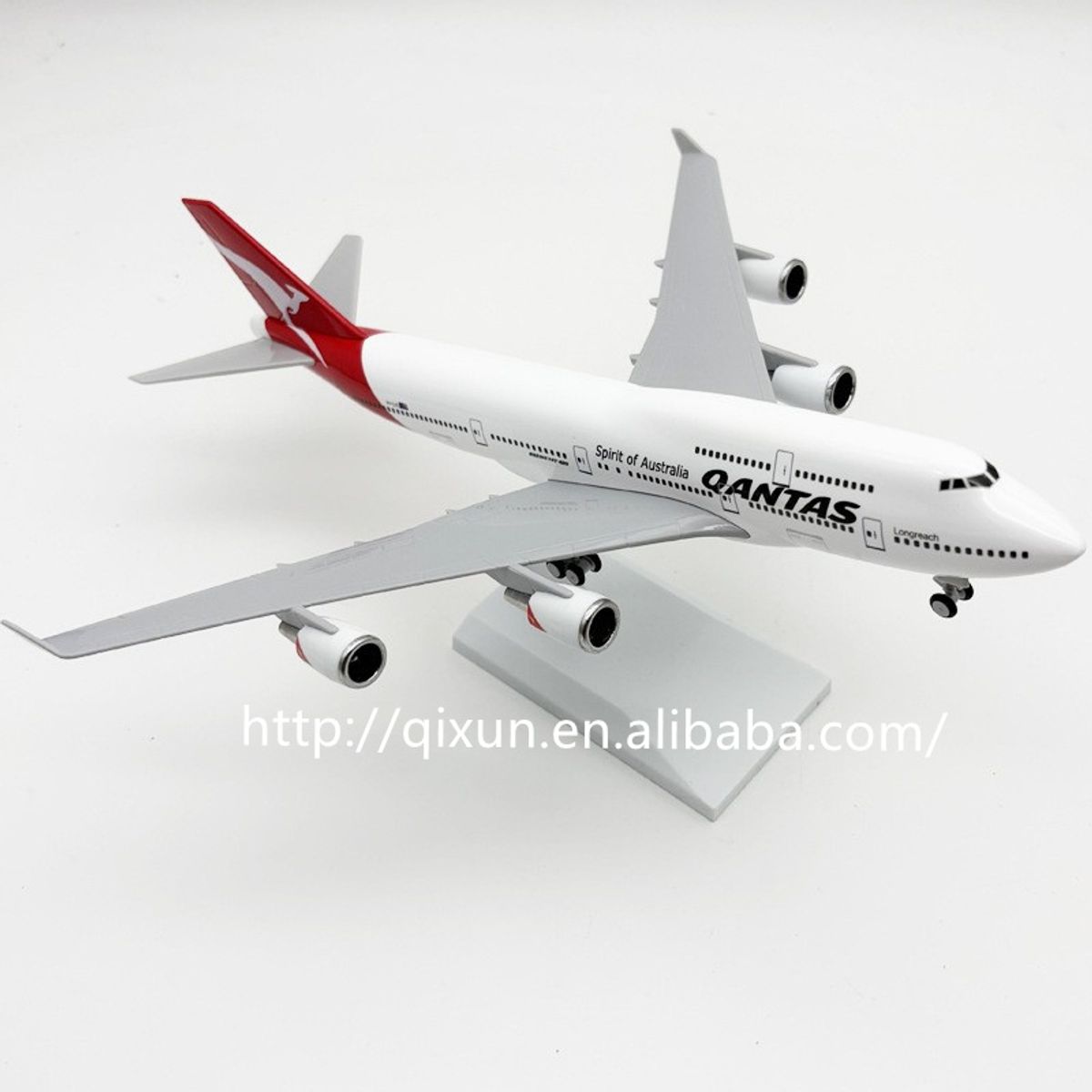 GENERICO - Boeing 747 "QANTAS AIRWAYS", 30 cms, Avión de Colección.
