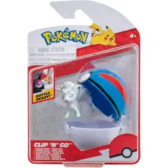 POKEMON - Figura Pokémon Vulpix de Alola Clip N Go con Super Ball