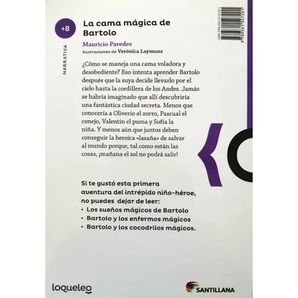 SANTILLANA - La Cama Magica De Bartolo  Mauricio Paredes