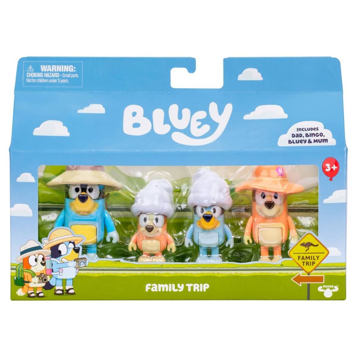 BLUEY - Bluey Set 4 Figuras - Family Trip