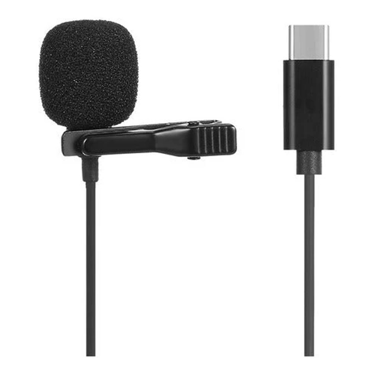 GENERICO - Micrófono Lavalier Conector Tipo C Con Condensador Y Solapa
