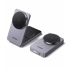 UGREEN - Cargador Inalámbrico 2 en 1 MagSafe 15W Qi