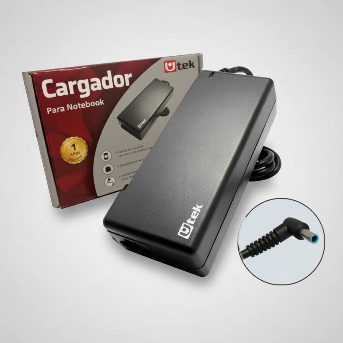 UTEK - Cargador HP 19.5V 2.31A 45W Punta Azul 4.5x3mm UT-HP45