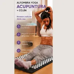 MOVI - Alfombra Yoga Acupuntura + Cojín