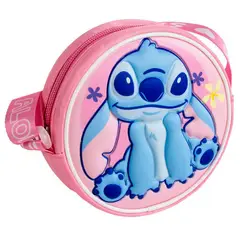 DISNEY - Bolso Infantil Stitch Redondo con Correa