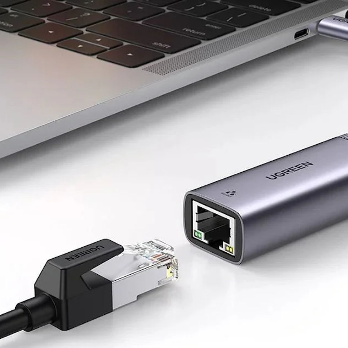 Adaptador USB-C a Ethernet Gigabit Ugreen CM483 Trenzado, marca UGREEN - Foto 2