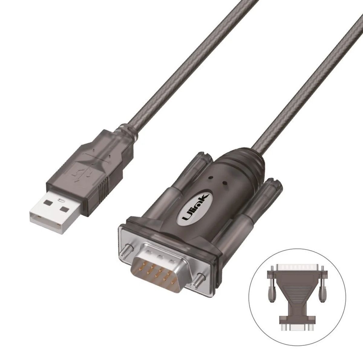 Adaptador USB a Serial DB9 + DB25 Ulink UL-Y105A, marca ULINK - Foto Principal