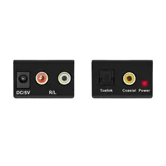 ULINK - Adaptador Audio Óptico Toslink a Analógico RCA