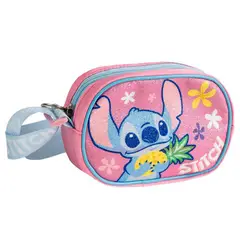 DISNEY - Bolso Infantil Stitch Rectangular Glitter con Correa