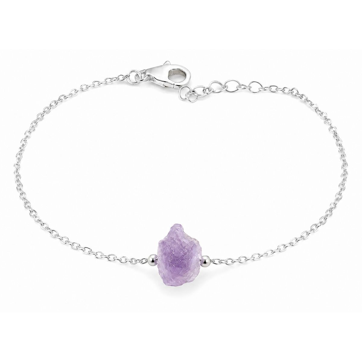 VOUSEZ - Pulsera amatista mineral joya mujer plata 925