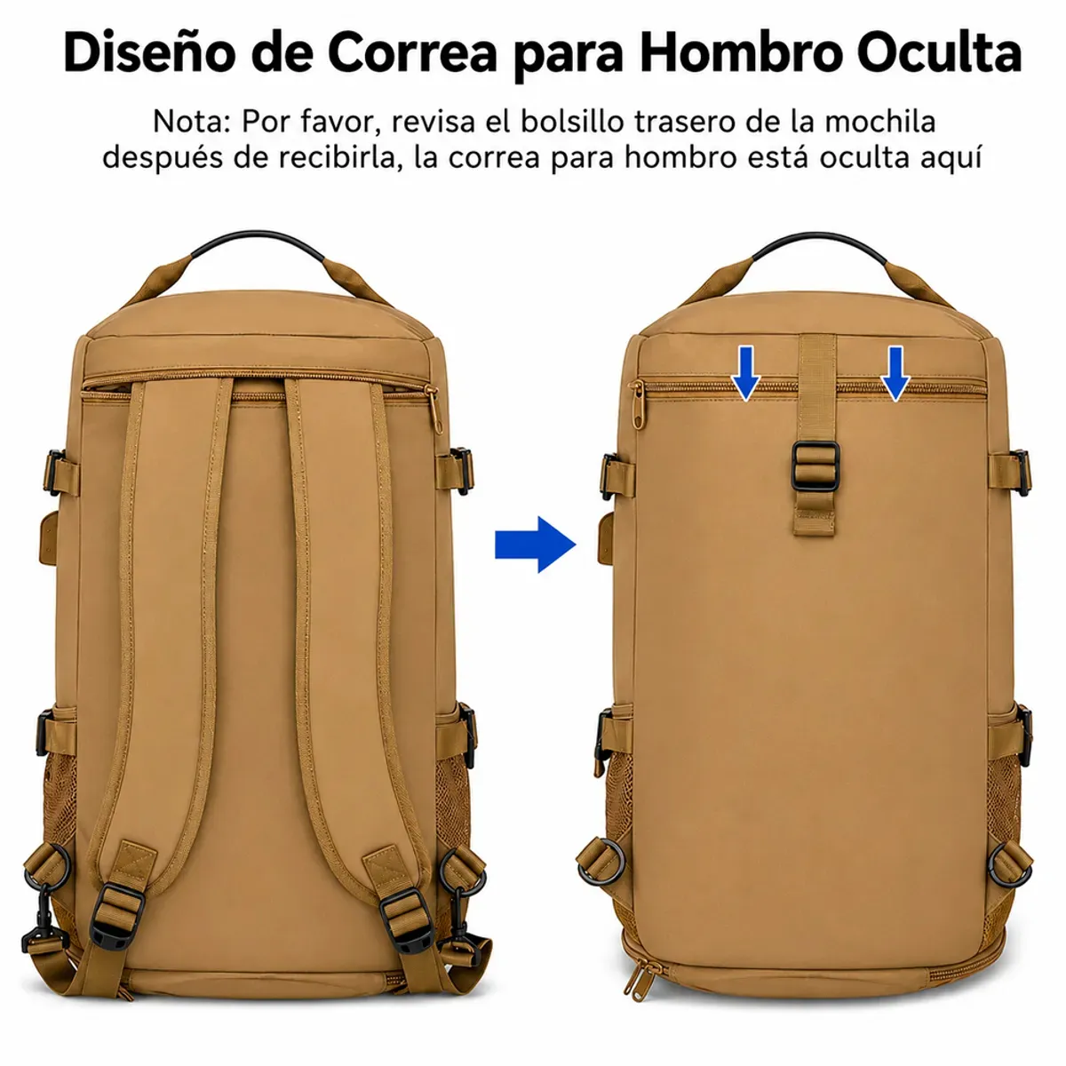 IRM - Bolso viaje mochila deportiva gym 50lt variante 2