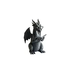 GENERICO - Escultura Decorativa- Dragón Lector