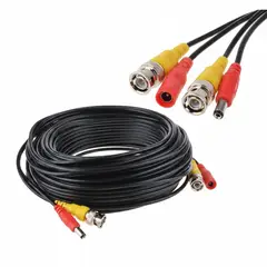 GENERICO - Cable CCTV 60 Metros BNC + DC para Cámaras de Seguridad