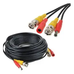 GENERICO - Cable CCTV 40 Metros BNC + DC para Cámaras de Seguridad