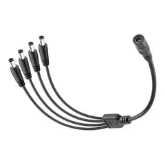 GENERICO - Cable Splitter DC 1 a 4 para Cámaras CCTV 5.5x2.5mm
