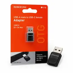 BOROFONE - Adaptador USB A A USB C BV18 OTG 5V 3A