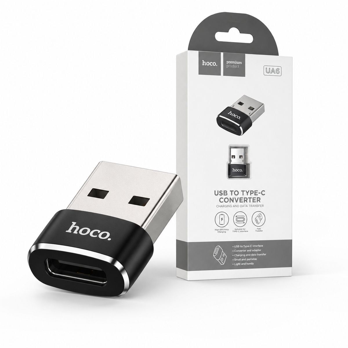 HOCO - Adaptador USB A A USB C Hoco UA6 Carga Y Datos