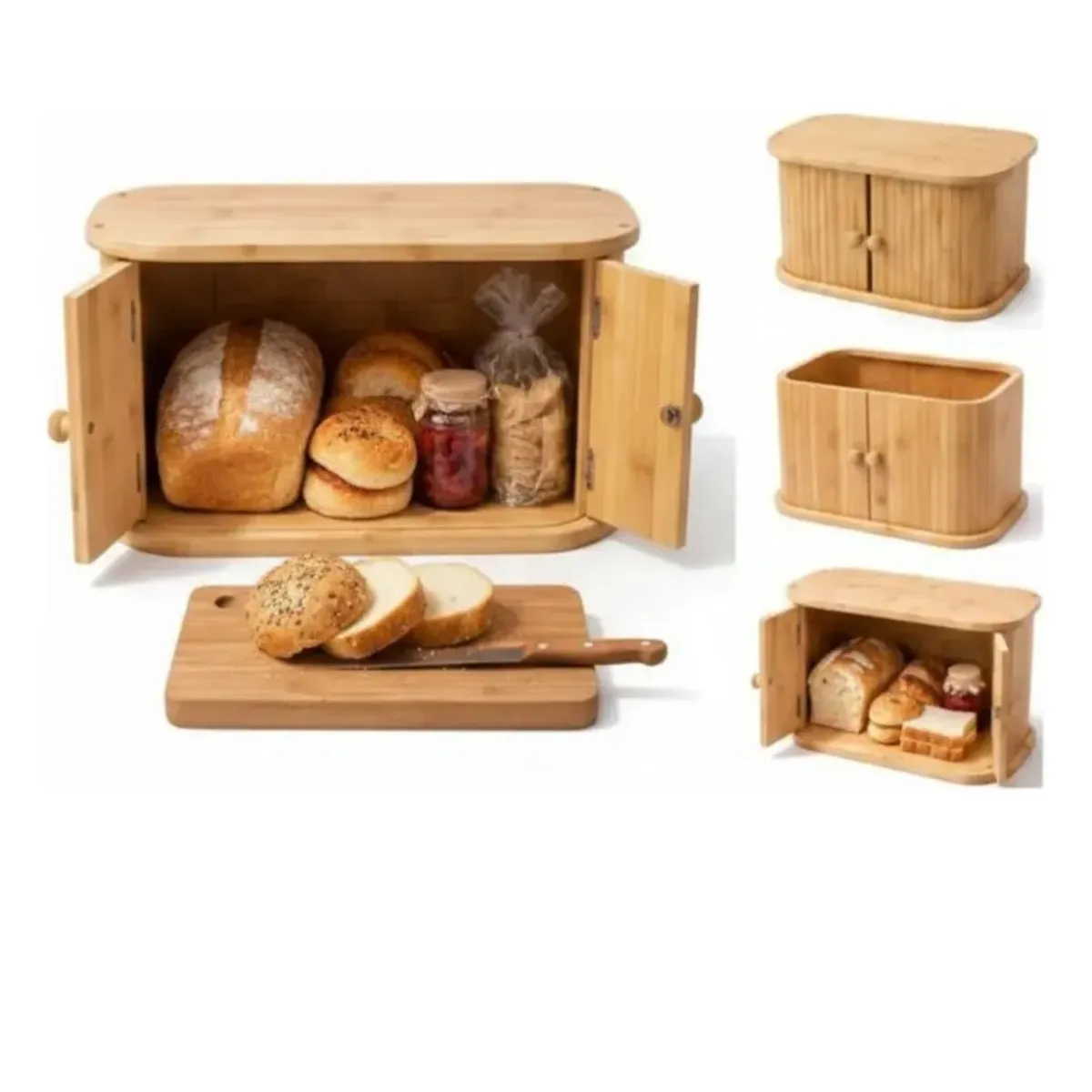 GENERICO - Panera Bambu Organizador Cocina Madera Natural