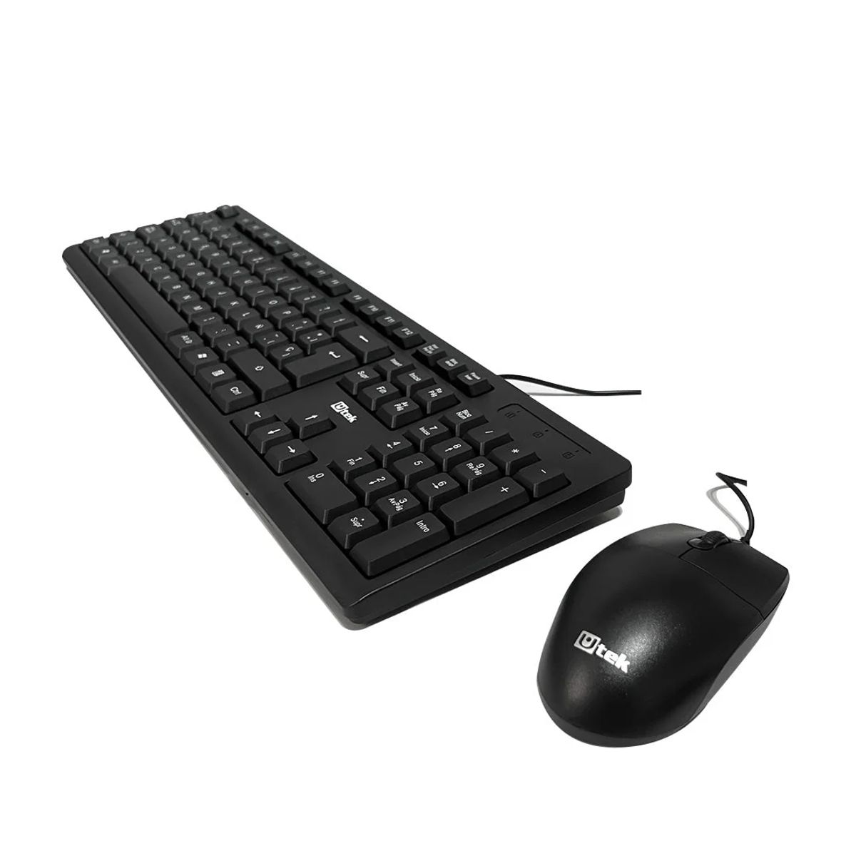 UTEK - Kit Teclado y Mouse Alámbrico USB UT-KTD250