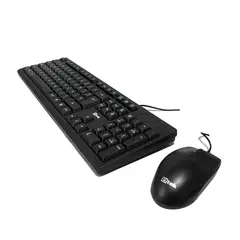 UTEK - Kit Teclado y Mouse Alámbrico USB UT-KTD250