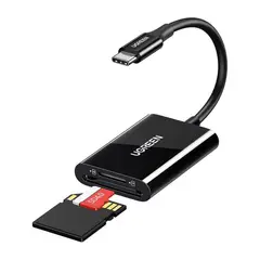 UGREEN - Lector de Tarjetas USB C SD Micro SD 2 en 1 CM265
