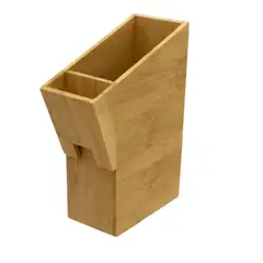 GENERICO - Organizador Cubiertos Servicios Madera Bambú Porta Cuchillos