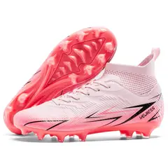 DANWEILE - Zapatillas de entrenamiento de fútbol unisex Rosa