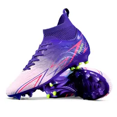 DANWEILE - Zapatillas de entrenamiento de fútbol unisex Rosa