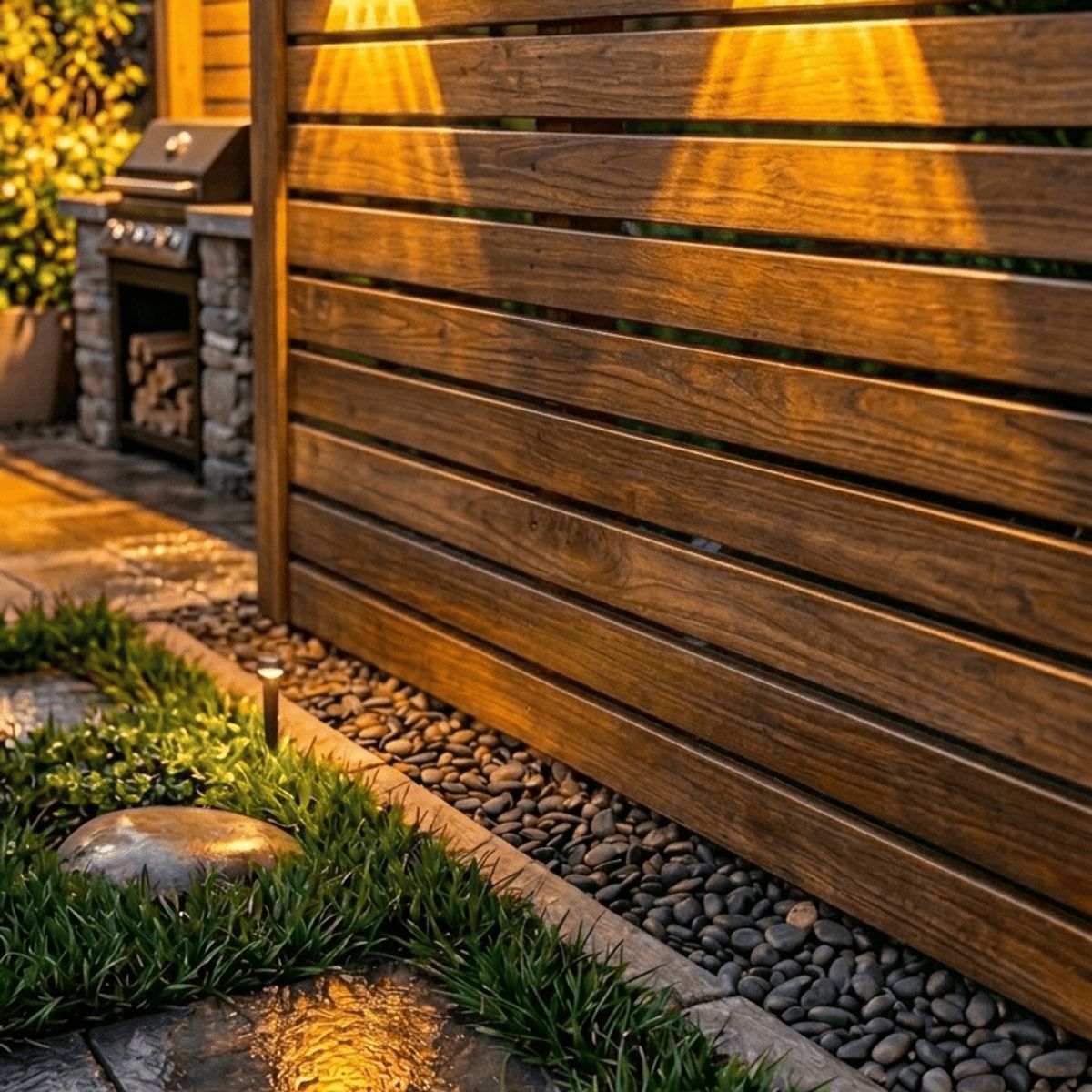 GENERICO - Lámpara Solar De Pared Con 8 Led Amarillo Exterior Patio