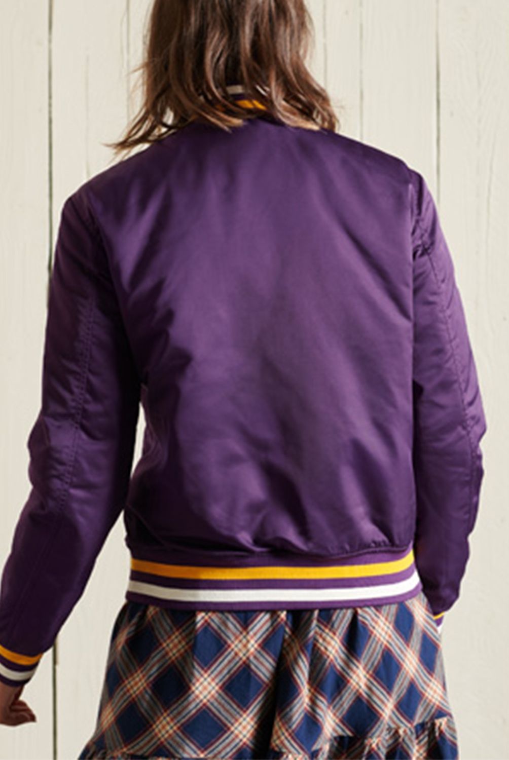 SUPERDRY - Chaqueta Bómber Universitaria Mujer