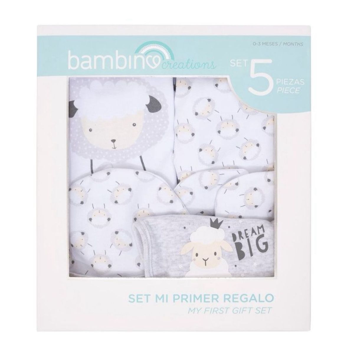 BAMBINO - Set 5 Piezas Bambino Mi Primer Regalo Ovejita