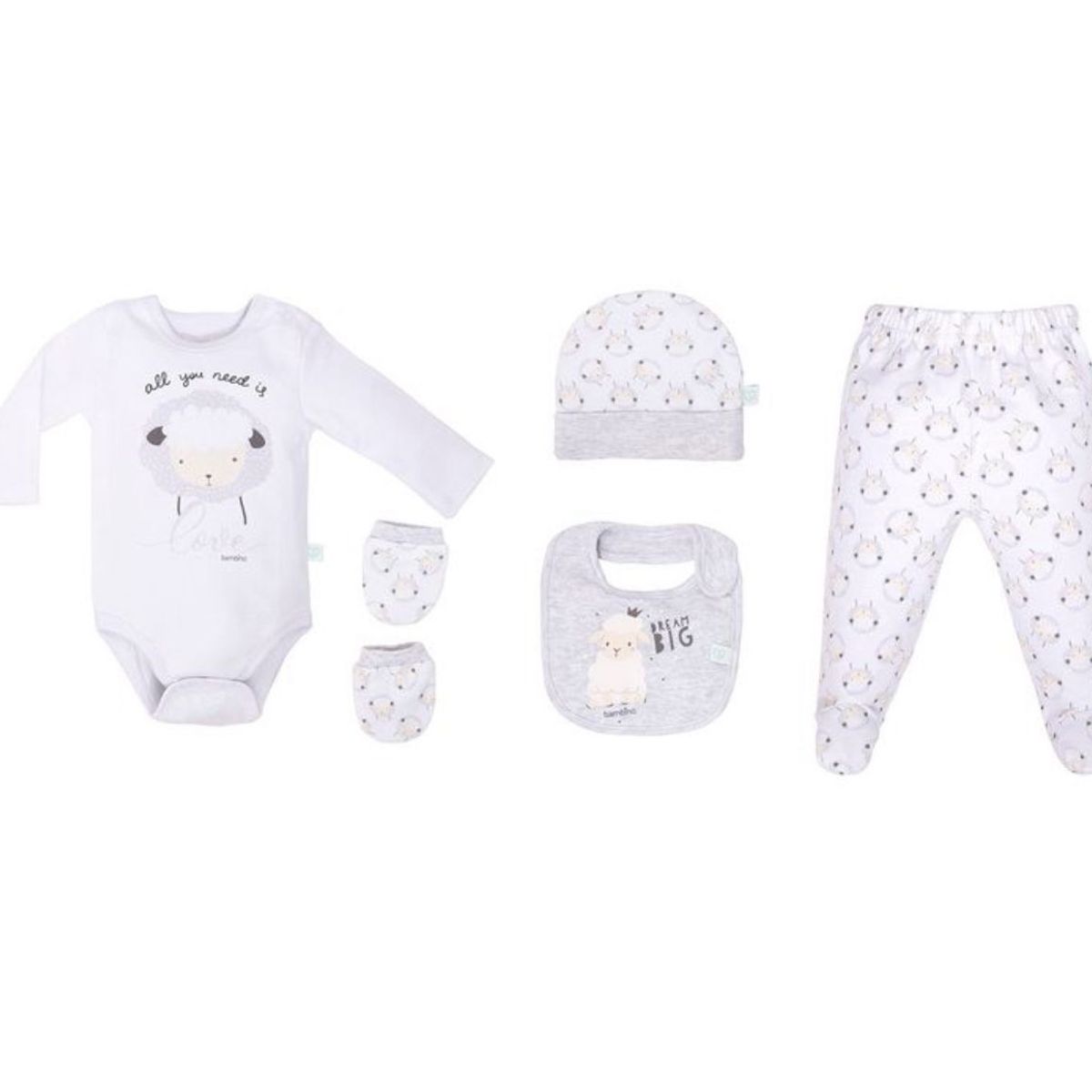 BAMBINO - Set 5 Piezas Bambino Mi Primer Regalo Ovejita