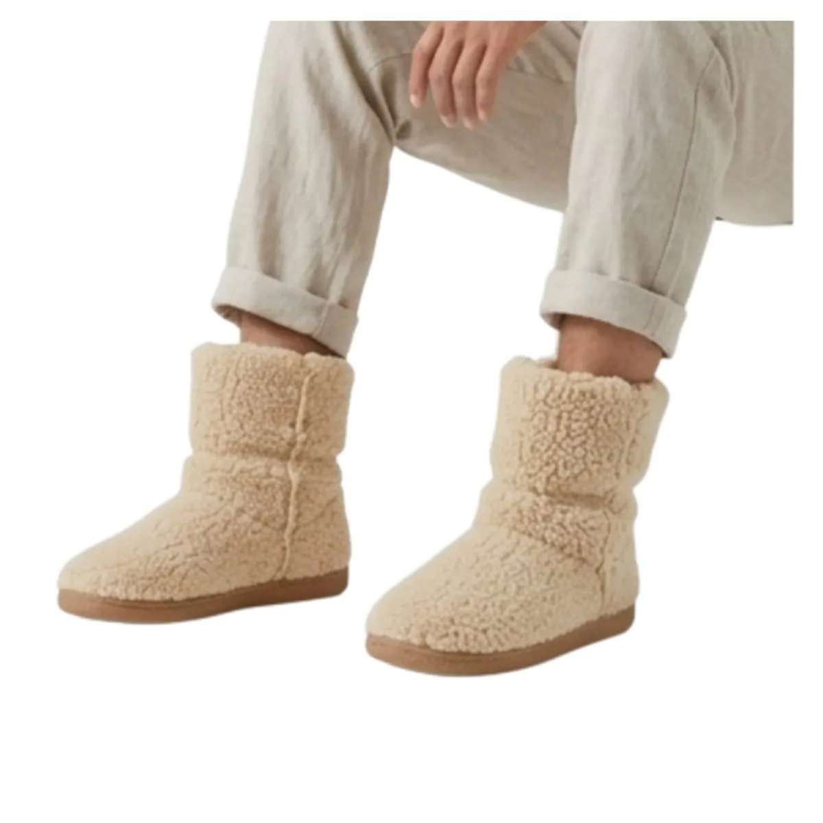 QIKUN - Pantufla Hombre Antideslizante Chiporro  Pantufla Teddy