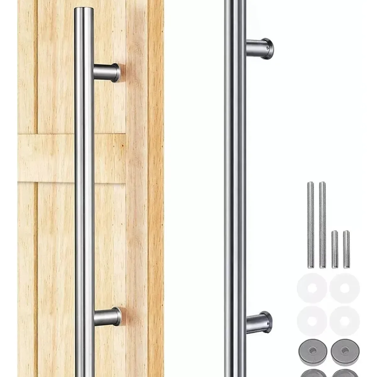 GENERICO - Manillon Para Puertas Madera Acero Inoxidable 120 Cm