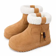 OMAS - Botín Plataforma Mujer Chunky Teddy Comfort Estilo y Altura para tu Invierno