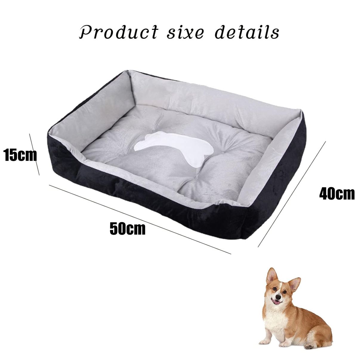 KUANGYE - Tapete Cama Para Mascotas Gatos Perros Suave Comoda 50x40cm