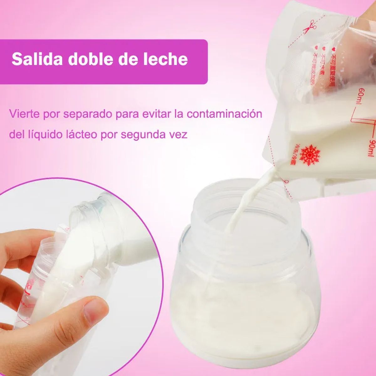 EVERSO - Pack De 30 Bolsas Almacenamiento De Leche Materna 200ml