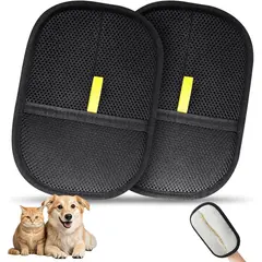 KUANGYE - 2 Guantes Quita Pelos Para Mascotas Perros Y Gatos