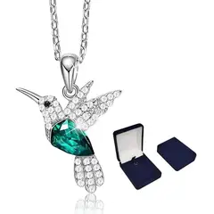 GENERICO - Collar de Colibrí con Cristal una Joya para Regalo Mujer