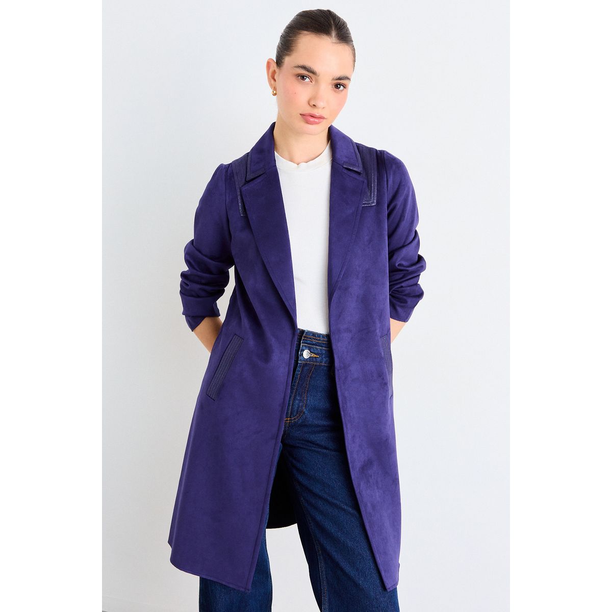 IO - Tapado Liso Mujer Azul Io