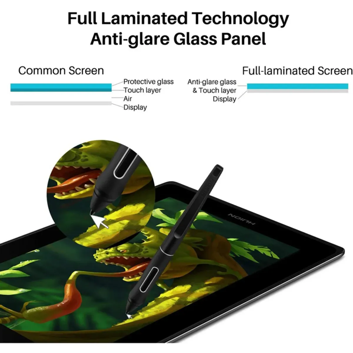 HUION - Tableta Gráfica Digitalizadora Huion Kamvas Pro 12 NUEVO