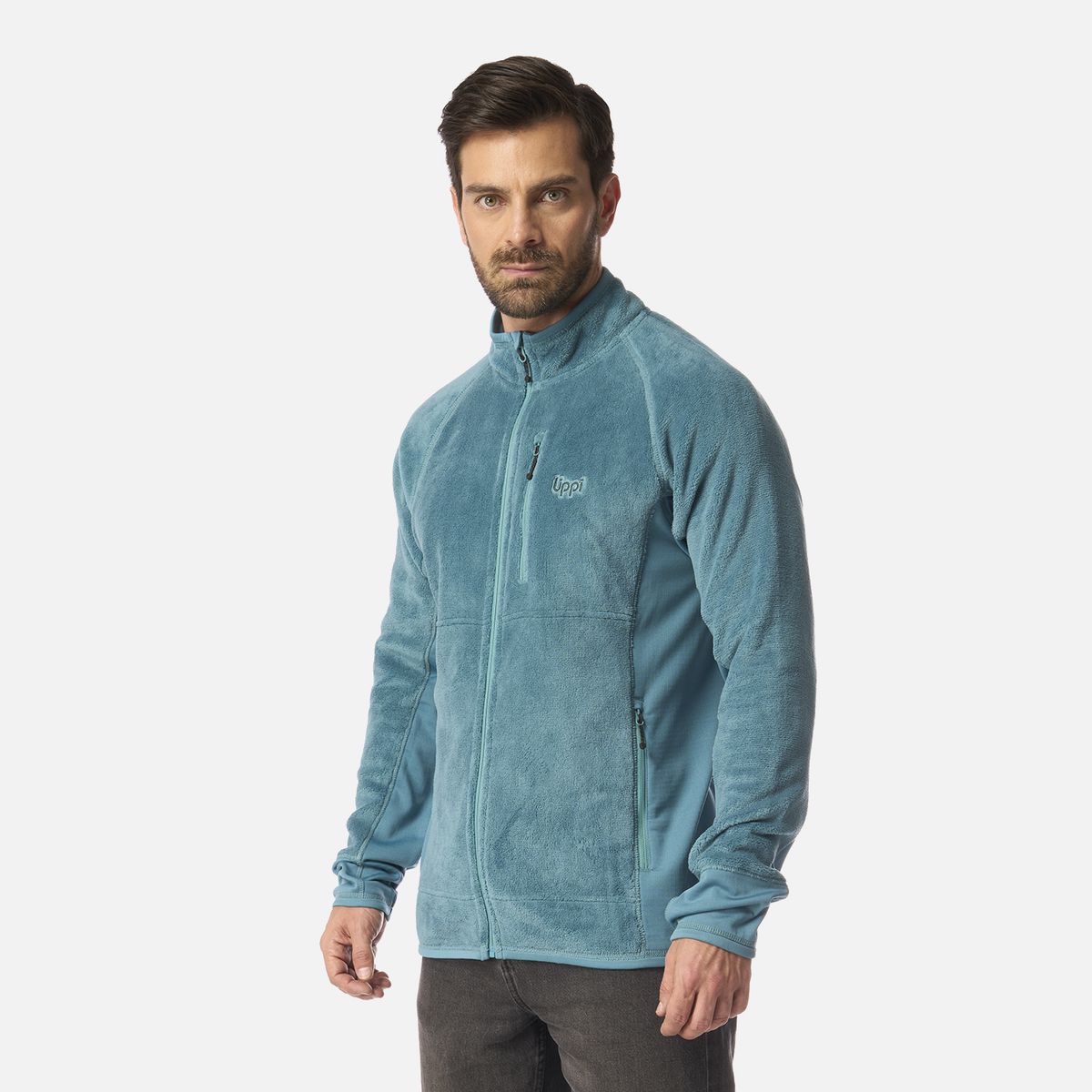 LIPPI - Polar Hombre Numan Shaggy-Pro Jacket Petroleo Claro Lippi