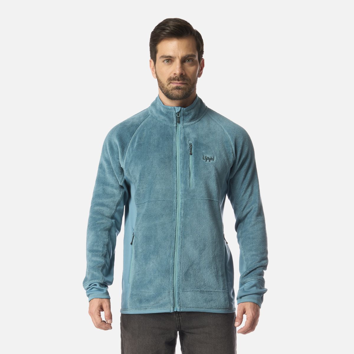 LIPPI - Polar Hombre Numan Shaggy-Pro Jacket Petroleo Claro Lippi