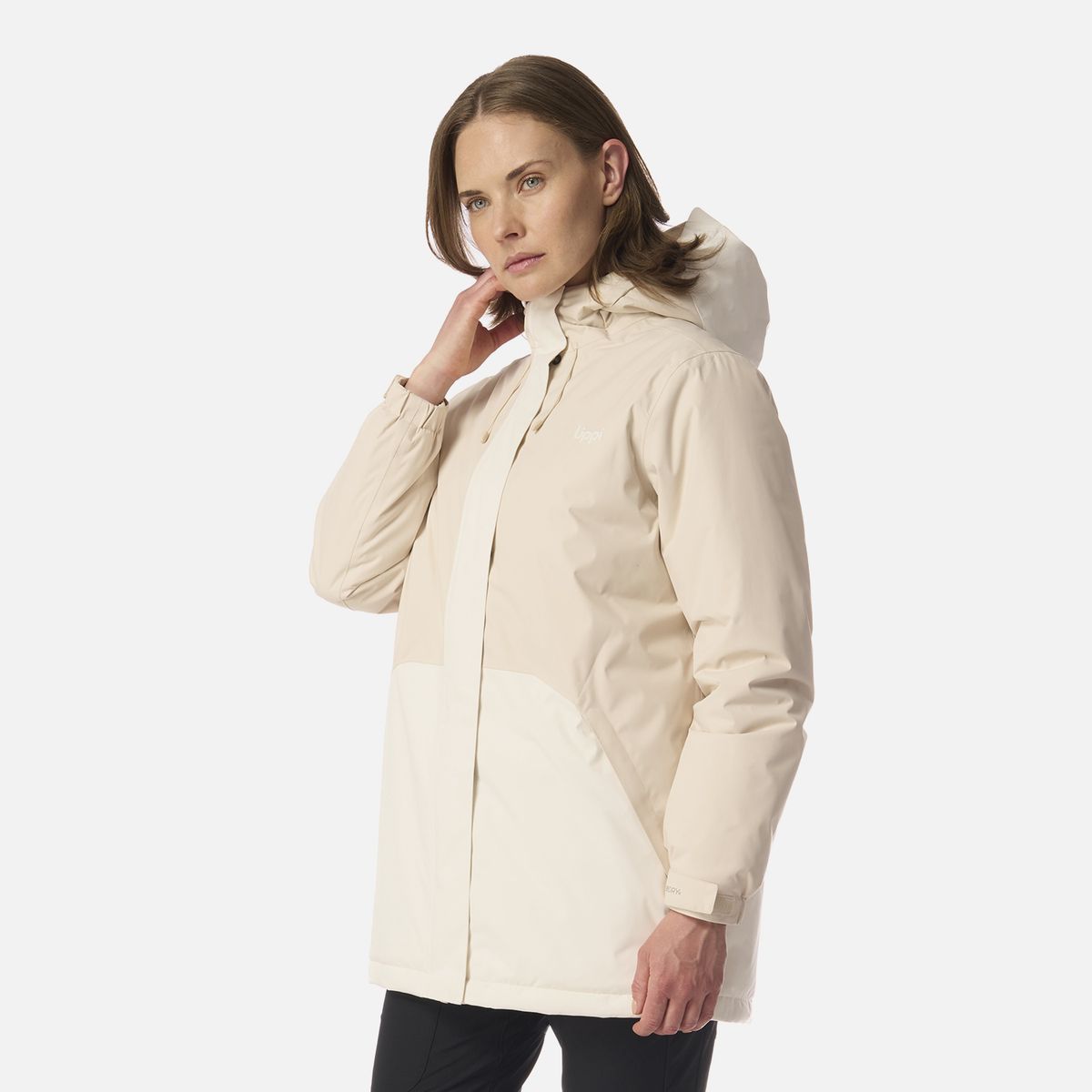 LIPPI - Chaqueta Mujer Gunther B-Dry Hoody Jacket Beige Lippi