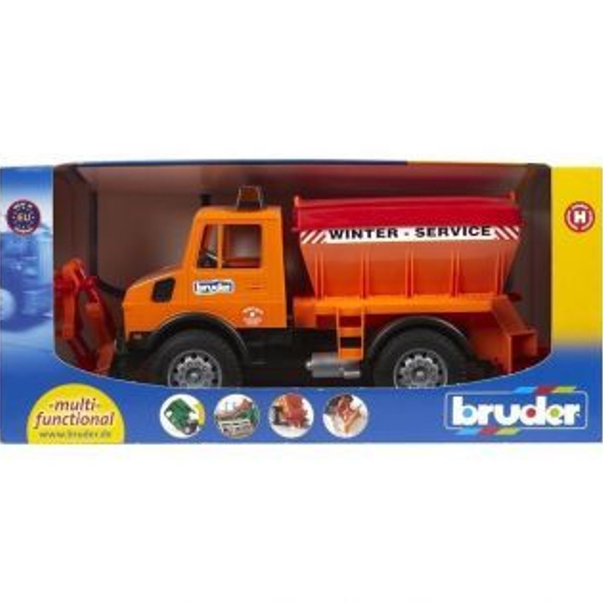 BRUDER - CAMIÓN MERCEDES-BENZ UNIMOG PARA NIEVE 1.16