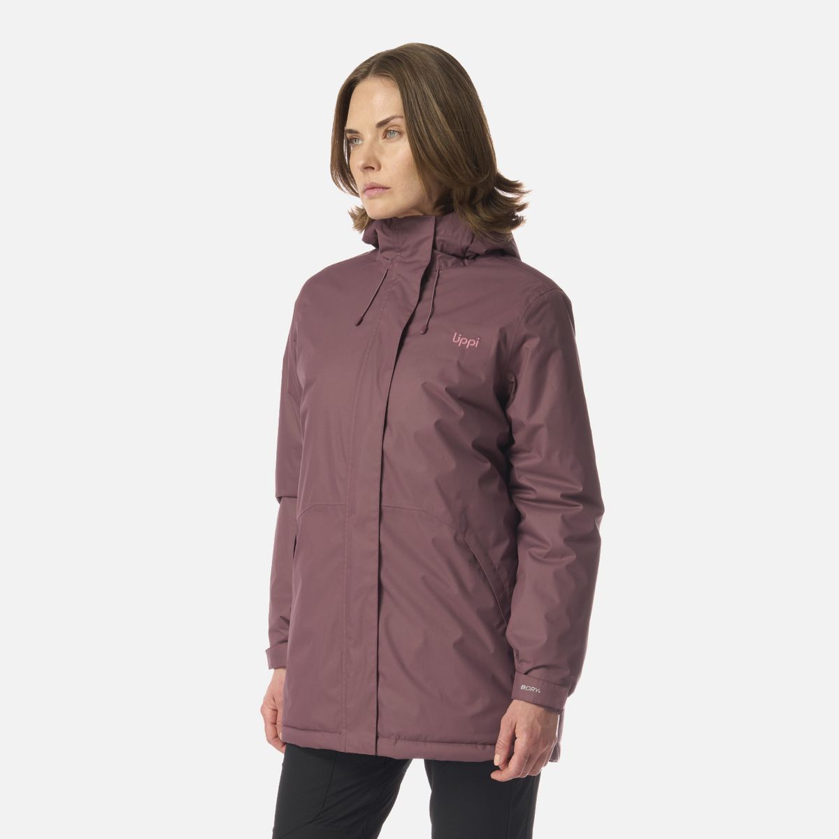 LIPPI - Chaqueta Mujer Gunther B-Dry Hoody Jacket Vino Lippi