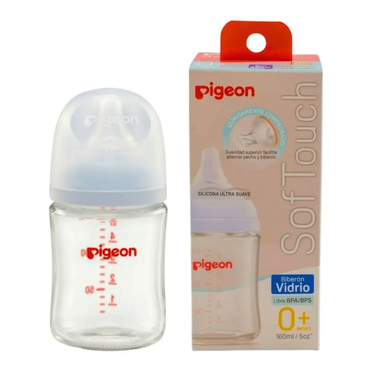 Biberon Vidrio 160ml Softouch Anticolicos Flujo Lento