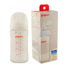 PIGEON - Mamadera Vidrio Softouch 240ml Anticolico Biberon