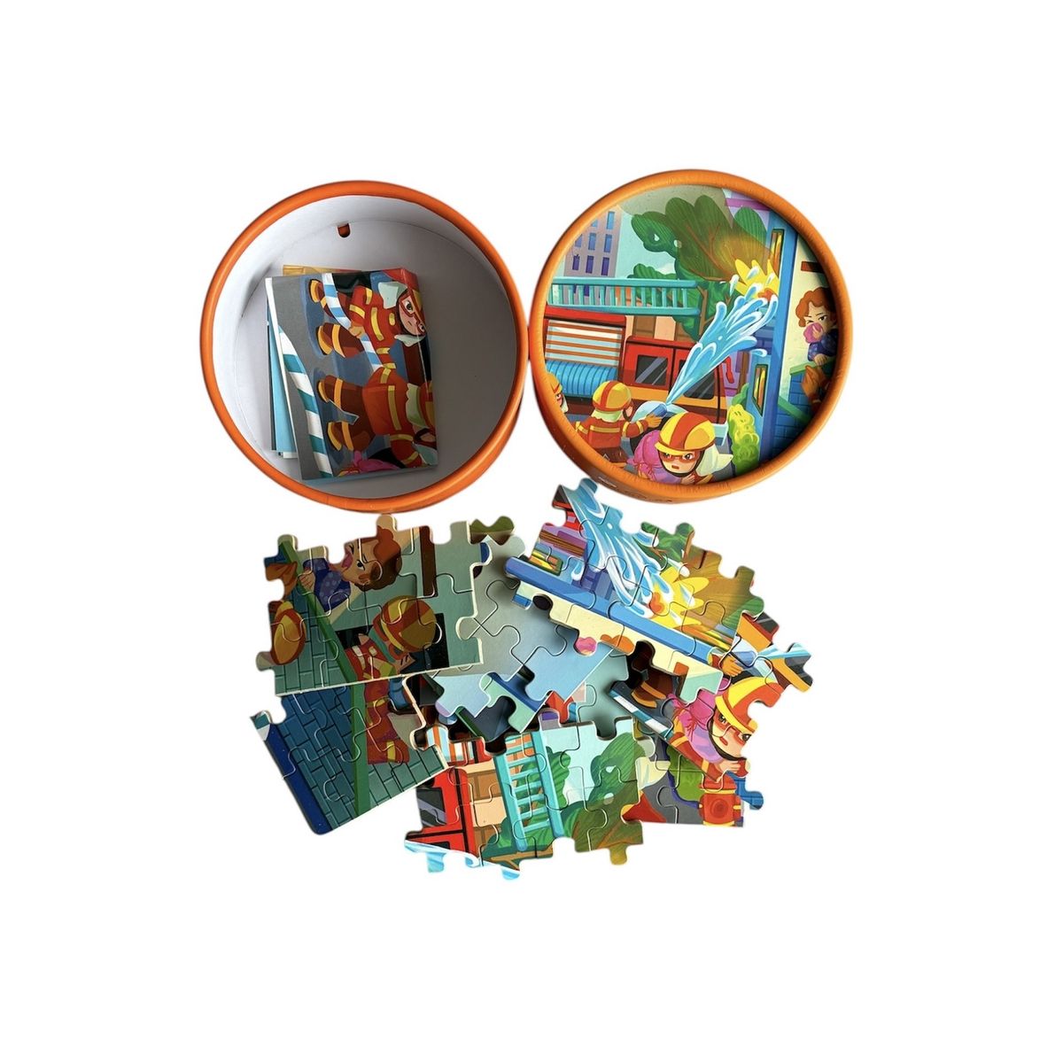 GENERICO - Puzzle Para Niños 100 Piezas Modelo Bomberos