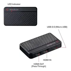 AVERMEDIA - Capturadora de Video Live Gamer Mini Gc311, USB 2.0, Nintendo, PS4, Xbox, iPhone, iPad